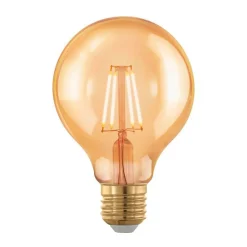 LED-globe E27 G80 4 W filament 1.700 K rav, dæmpes