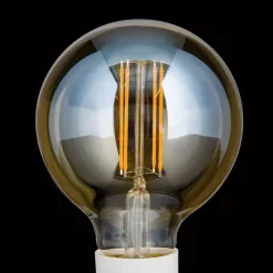 LED-globepære E27 G95 6 W ravgul 2.200 K, dæmpes