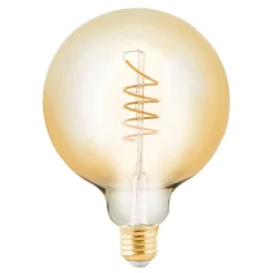 LED-globepære E27 4W ravfarvet Ø 12,5 cm