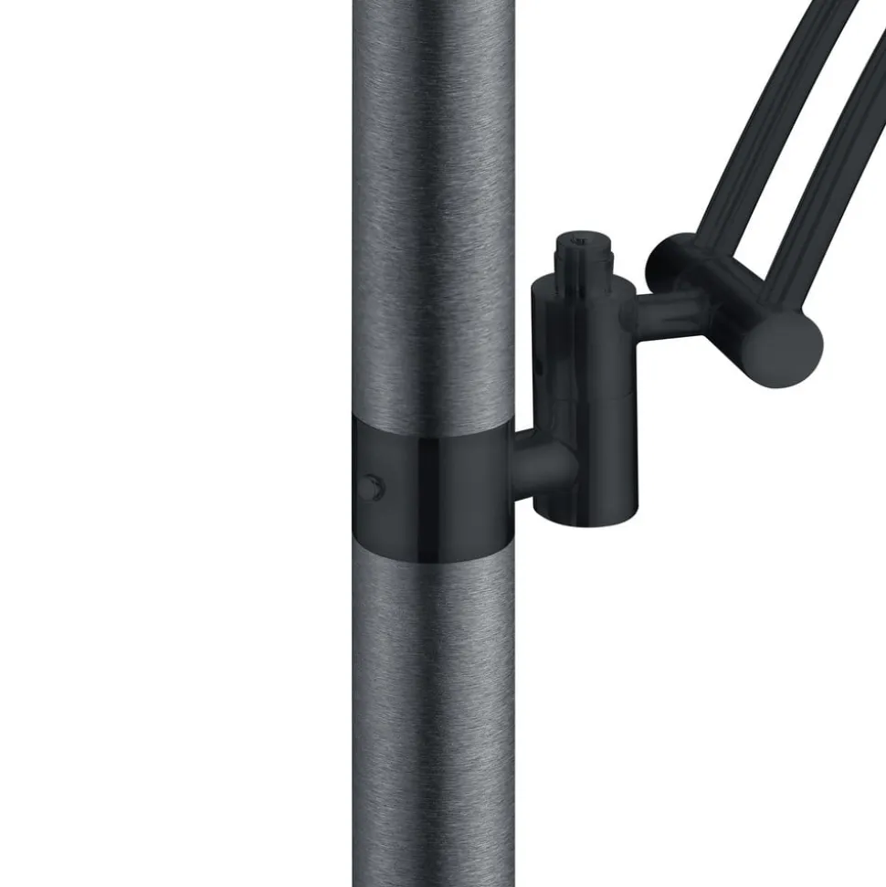 LED-gulvlampe Andy, 3 lyskilder, antracit, CCT, dæmper