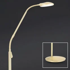 LED-gulvlampe Cobra med jsuterbar lysfarve