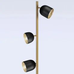 LED-gulvlampe Dome sort
