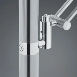 LED-gulvlampe Findus, 2 lyskilder, nikkel