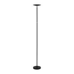 LED-gulvlampe MAULsphere, sort, dæmpbar, højde 183 cm