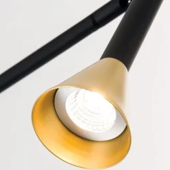 LED-gulvlampe Odeon, højde 147 cm, metal