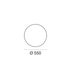 LED-gulvlampe Oh!, Ø 55 cm, E27, polykarbonat, hvid