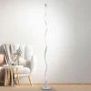 LED-gulvlampe Wave 3.000K 120 cm stål