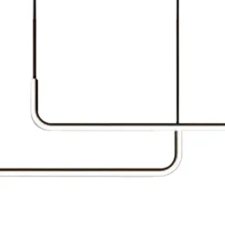 LED-hængelampe Horizon, metal, sort, 4.000 K