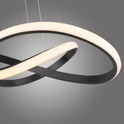 LED-hængelampe Maria, dæmpbar, sort