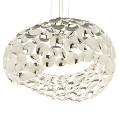LED-hængelampe Narisa 47 cm blankt krom
