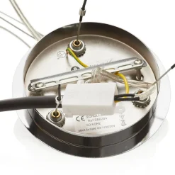 LED-hængelampe Narisa 47 cm blankt krom