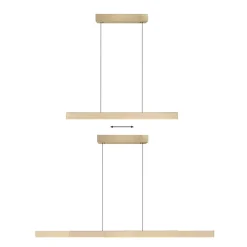 LED-hængelampe PURE Moto-Rise, imperial gold, aluminium, CCT