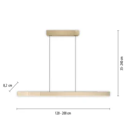 LED-hængelampe PURE Moto-Rise, imperial gold, aluminium, CCT