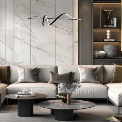 LED-hængelampe Sash, metal, sort, 4.000 K