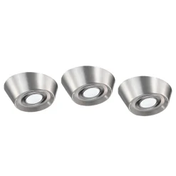 LED-indbygningslampe PAL CF, 12 cm Ø i sæt af 3