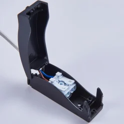 LED-indbygningsspot Andrej, kantet, nikkel, sæt med 3 stk