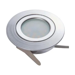 LED-indbygningsspot Andrej, rund, aluminium, sæt med 3 stk