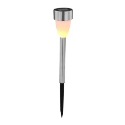 LED-lampe med jordspyd 33576-3, stål, 3 stk