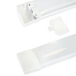 LED-loftlampe Batten, længde 90 cm, aluminium, hvid, 4.000 K