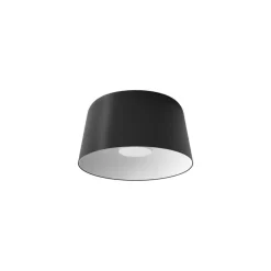 LED-loftlampe Delfi_S, sort, Ø 35 cm, metal