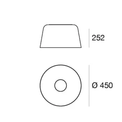 LED-loftlampe Delfi_S, sort, Ø 45 cm, metal