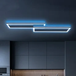 LED-loftlampe Frame 2 lyskilder RGBW baggrundsbelysning 119,5 cm