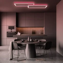 LED-loftlampe Frame 2 lyskilder RGBW baggrundsbelysning 119,5 cm