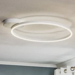 LED-loftlampe Giotto 1 lyskilde, hvid