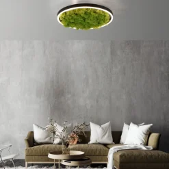 LED-loftlampe Grøn Ritus, mos dæmpbar Ø39,3cm