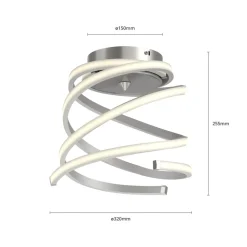 LED-loftlampe Haniya, dæmpbar