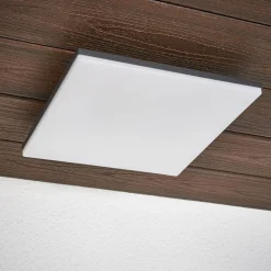 LED-loftlampe Henni, IP65, sensor, 30x30 cm, antracit