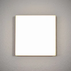 LED-loftlampe Henni, IP65, sensor, 30x30 cm, antracit