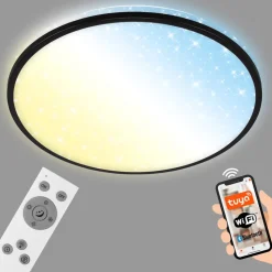 LED-loftlampe Ivy Sky S, stjernedekoration, Ø 33 cm