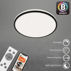 LED-loftlampe Ivy Sky S, stjernedekoration, Ø 33 cm