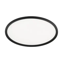 LED-loftlampe Kant, Ø 60 cm sort, CCT metal/plast