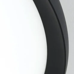 LED-loftlampe Kant, Ø 60 cm sort, CCT metal/plast