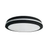 LED-loftlampe Marlon, Ø 40 cm, sort, plast, IP54