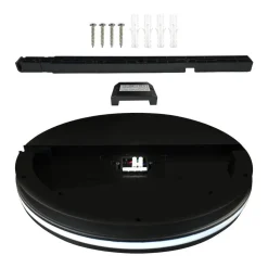 LED-loftlampe Marlon, Ø 40 cm, sort, plast, IP54