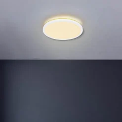 LED-loftlampe Sapana, hvid, Ø 42 cm, plast, IP44