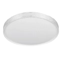 LED-loftlampe Varda, hvid, Ø 39 cm, fjernbetjening