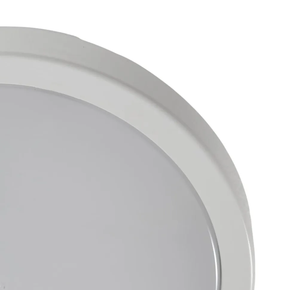 LED-loftlampe Vera, hvid, plast, Ø 22 cm, IP65