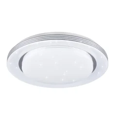 LED-loftslampe Atria, Ø 58 cm, hvid, plast, CCT