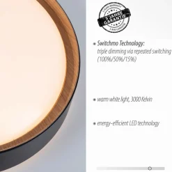 LED-loftslampe Emilia 3-trins dæmpbar sort