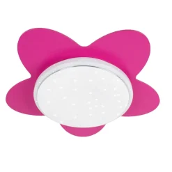 LED-loftslampe Flower Starlight, pink