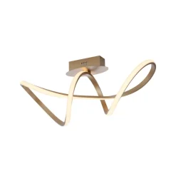 LED-loftslampe Maria, dæmpbar, messing