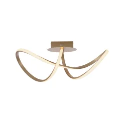 LED-loftslampe Maria, dæmpbar, messing