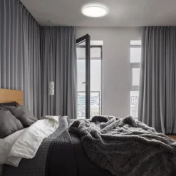 LED-loftslampe Slim, rund, 29,3 cm