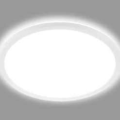 LED-loftslampe Slim, rund, 42 cm