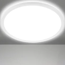 LED-loftslampe Slim, rund, 42 cm