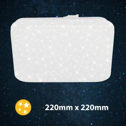 LED-loftslampe Vipe, stjernehimmel-effekt